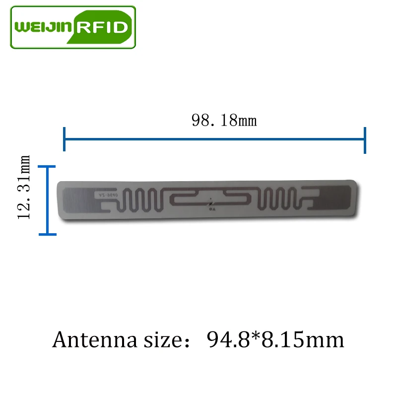 UHF RFID этикетка наклейка Alien 9640 EPC6C влажная инкрустация 915mhz868mhz860-960MHZ Higgs3 1000 шт