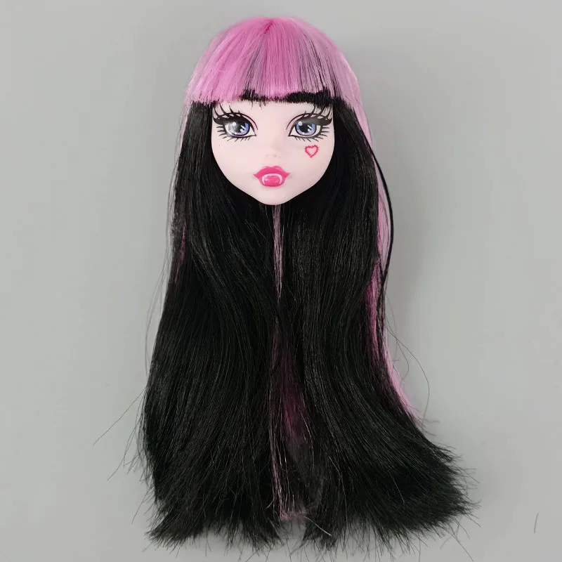 Голова куклы для макияжа с длинным париком 1/6 головы шарнирной Monster High мягкие