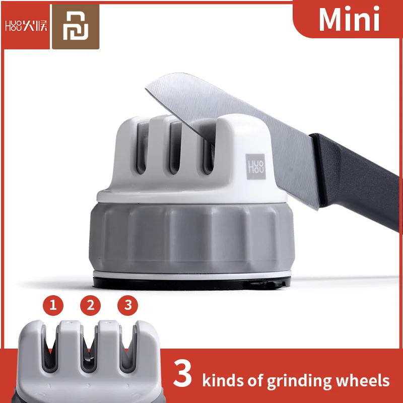 

HUOHOU Fixable Sharpen Stone Trible Wheel Whetstone Sharpeners Sharpening Tool Grindstone