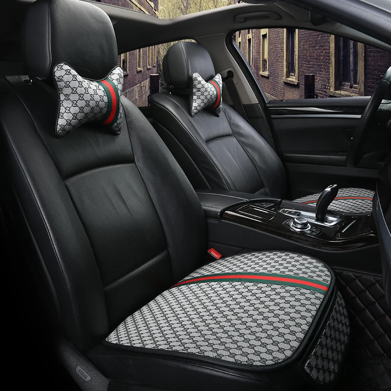 

Flax Fashion 4color Car Seat Cover Pad for most cars Universal Front Back Auto Seat Covers Black Automobiles Seat Cushion