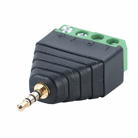 2 шт./лот 3,5 jack 6,35 мм разъем стерео адаптер 3,5 мм RCA аудио; моно-канал штекер к винтовой клемме аудио; моно-канал разъем
