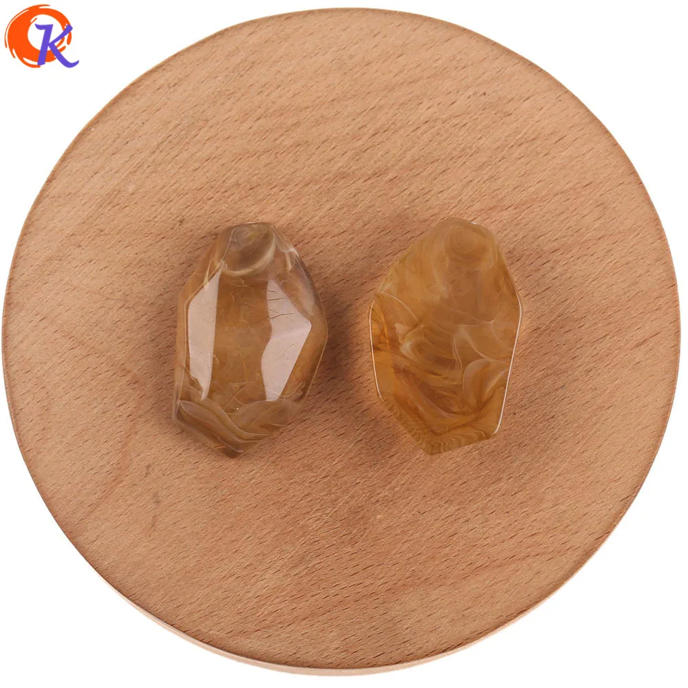 Cordial Design 22x35MM 50pcs Jewelry Accessories/Hand Made/Acrylic Beads/Marble Effect/Earring Findings/DIY Jewelry Making