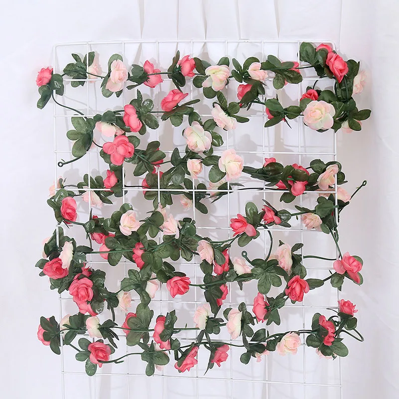 

45 Heads Rose Vine Artificial Flower Artificial Flower Artificial Flower Decorative Flower Plastic Silk Flower Rattan Vine