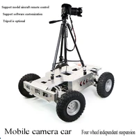 mobile photography trolley time lapse photography platform akerman steering robot remote control independent hanging rubber whee