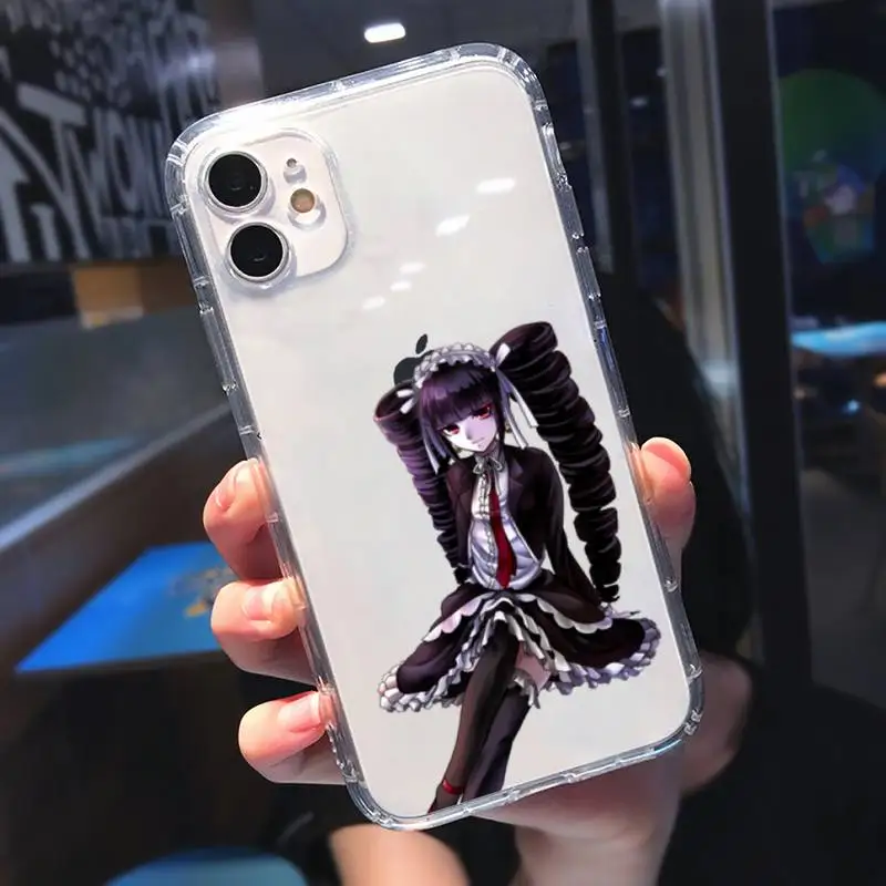 

Danganronpa Phone Case Transparent for iPhone 11 12 mini pro XS MAX 8 7 6 6S Plus X 5S SE 2020 XR