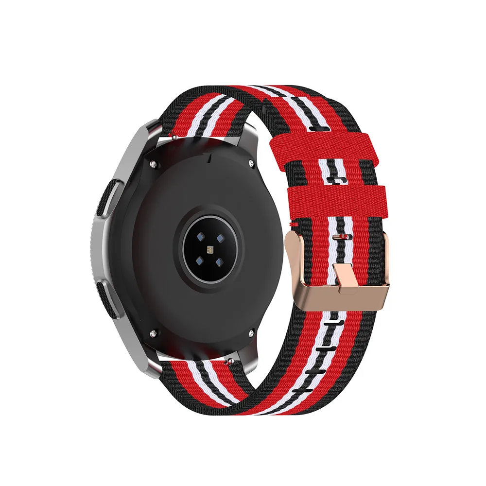 18 20 мм 22 мм холщовый нейлоновый ремешок для часов для samsung Galaxy Watch 42 мм 46 мм Active2 huawei Watch GT2 Amazfit GTR браслет
