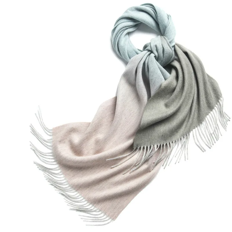 

Woman Winter Scarf Fashion Female Shawls Cashmere Handfeeling Winter Wraps Solid Color Winter Hijab Scarf