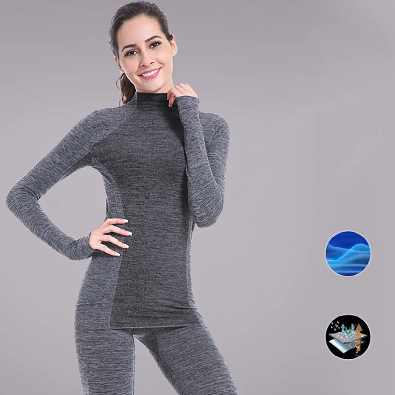 Спортивный костюм термобелье Женское зимнее быстросохнущее высокоэластичное