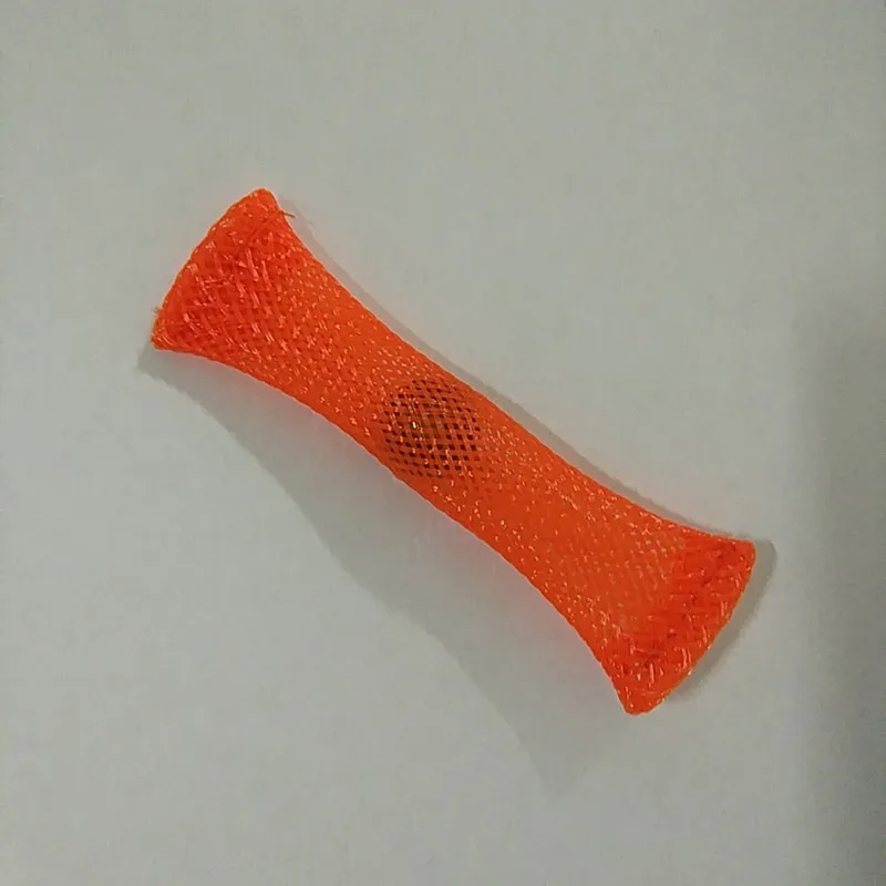 orange Трубка из сетчатой ткани с шариками аутистический СДВГ тревожность терапия сжимающая вентиляционные игрушки снятие стресса рука игрушка Непоседа - Цвет: orange