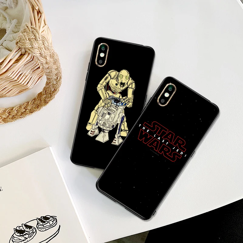 Мультфильм робот r2d2 Мягкий чехол из ТПУ для Apple iPhone X XR XS MAX 5 5S 5C SE 6 S 7 8 Plus ipod touch