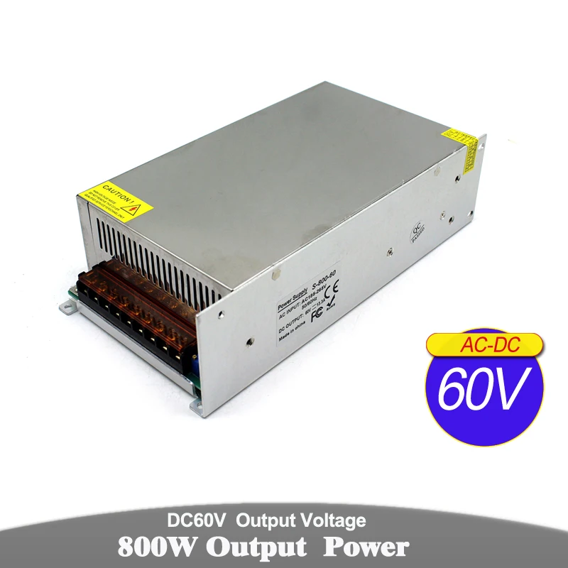 Lighting Transformers DC12V DC18V DC4V DC30V DC36V DC42V DC48V DC60V 800W Power Supply for LED Light CCTV CNC ROuter Stepper | Лампы и