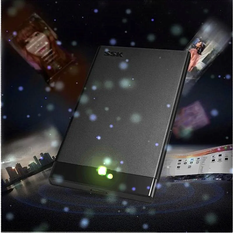 Новый ssk 2 5 дюйма Жесткий диск SSD чехол Sata USB C 3 0 адаптер Бесплатная ящик для