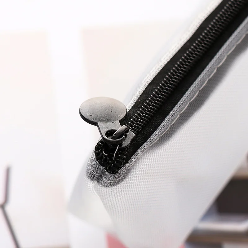 Nylon Gauze Transparent Pencil Case Stationery Storage Box Bag Escalar Papelaria Escolar School Supplies | Канцтовары для офиса и