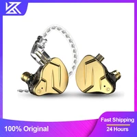 kz zsn pro x metal earphones 1ba1dd hybrid technology hifi earbuds in ear monitor headphone sport noise cancelling headset