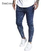 men jeans demin pants 2022 spring new casual pencil pants male zipper pockets trouser mens european style fashion skinny pant