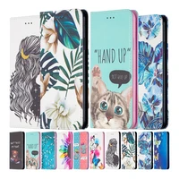 flip leather wallet case cover for xiaomi 10t lite poco x3 nfc redmi 9a 9c 8 8a note 8t 8 9s 9 pro book stand flower pu leather