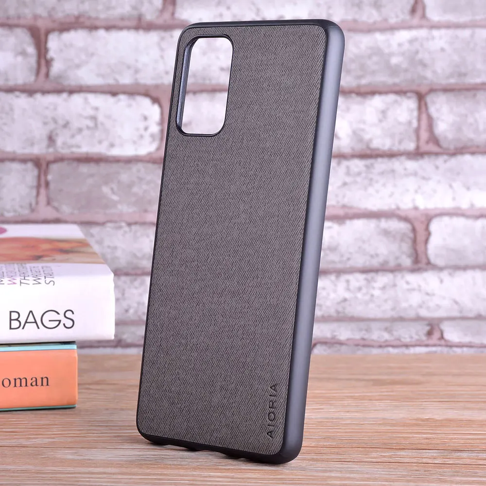 

Case for Samsung galaxy S20 Plus Ultra FE coque Luxury textile Leather skin soft TPU hard cover for samsung S20 Plus Ultra case