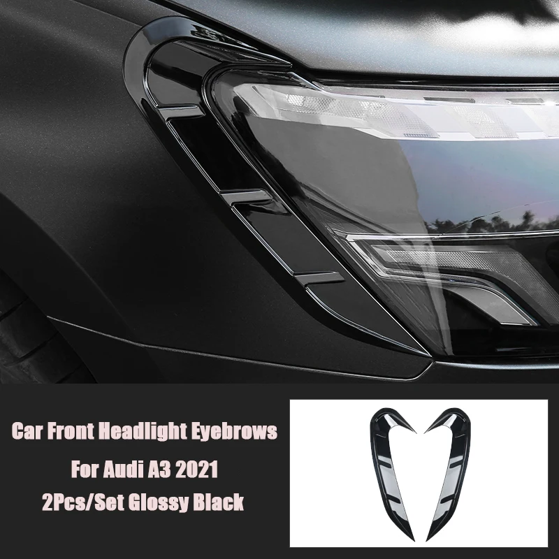 

Car Front Headlight Eyebrows Frame Decoration Sticker Trim for- A3 2021