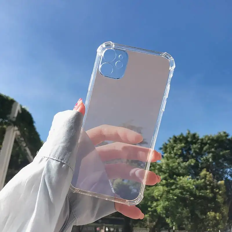 

Fashion Gradient translucent Phone Case Transparent for Clear iPhone 11 12 8 7 6 6S XS MAX Plus X 5S SE 2020 XR mini pro