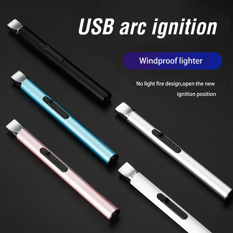 Портативный Ветрозащитный плазменный прикуриватель для кухни пистолета