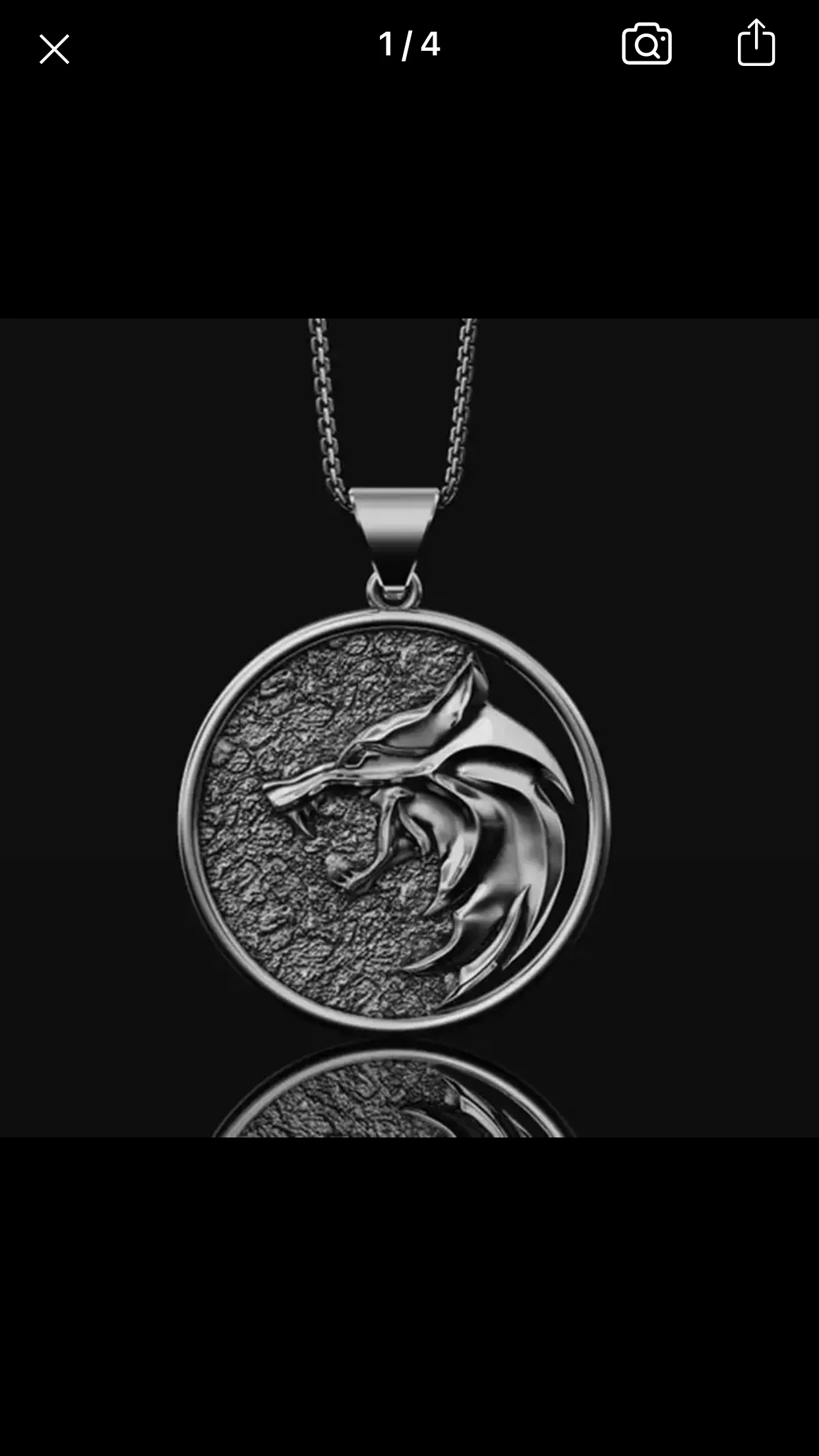 Ожерелье Geralt's wizard подвеска в виде волчьей головы с новым кулоном дикой охоты 2022