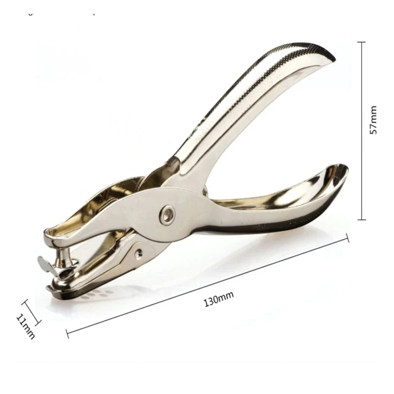 1 шт. Прочный ручной металлический Дырокол с одним отверстием для бумаги