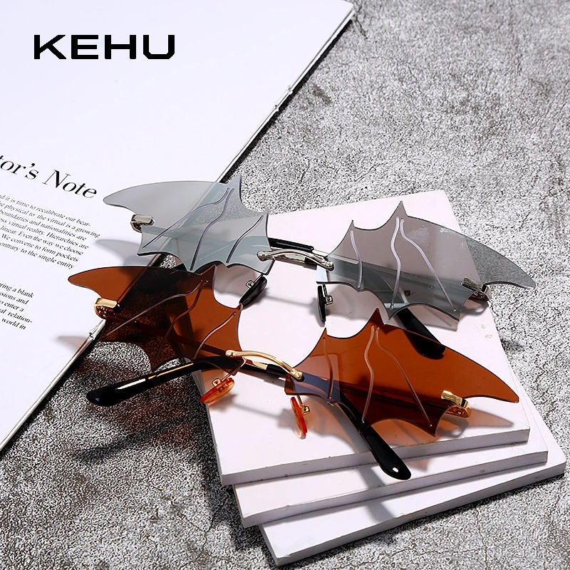 KEHU мода Летучая мышь Форма солнцезащитные очки Для женщин сексуальная маленькая