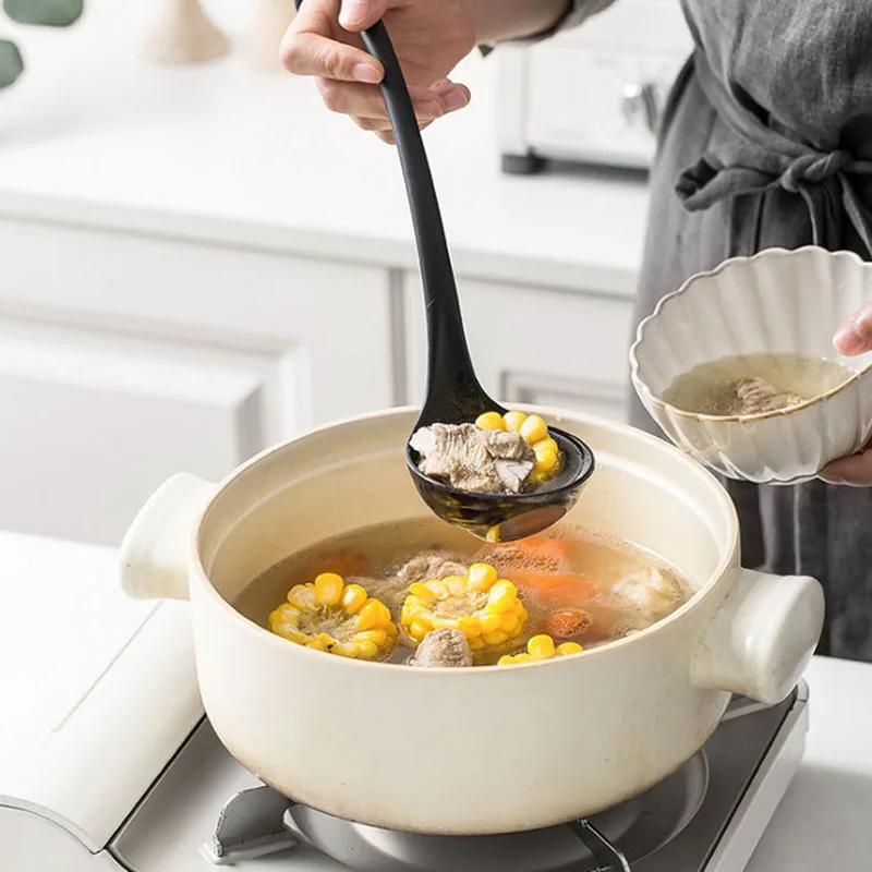 Креативная Вертикальная пластиковая ложка с длинной ручкой в форме лебедя