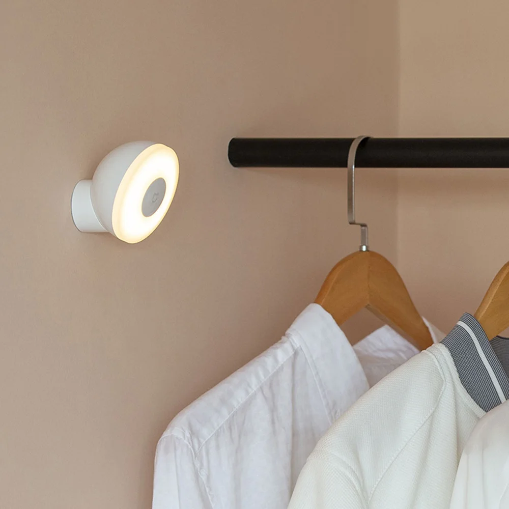 Ночник Xiaomi Mijia 2 ночная лампа инфракрасный датчик корпуса и света вращение на 360