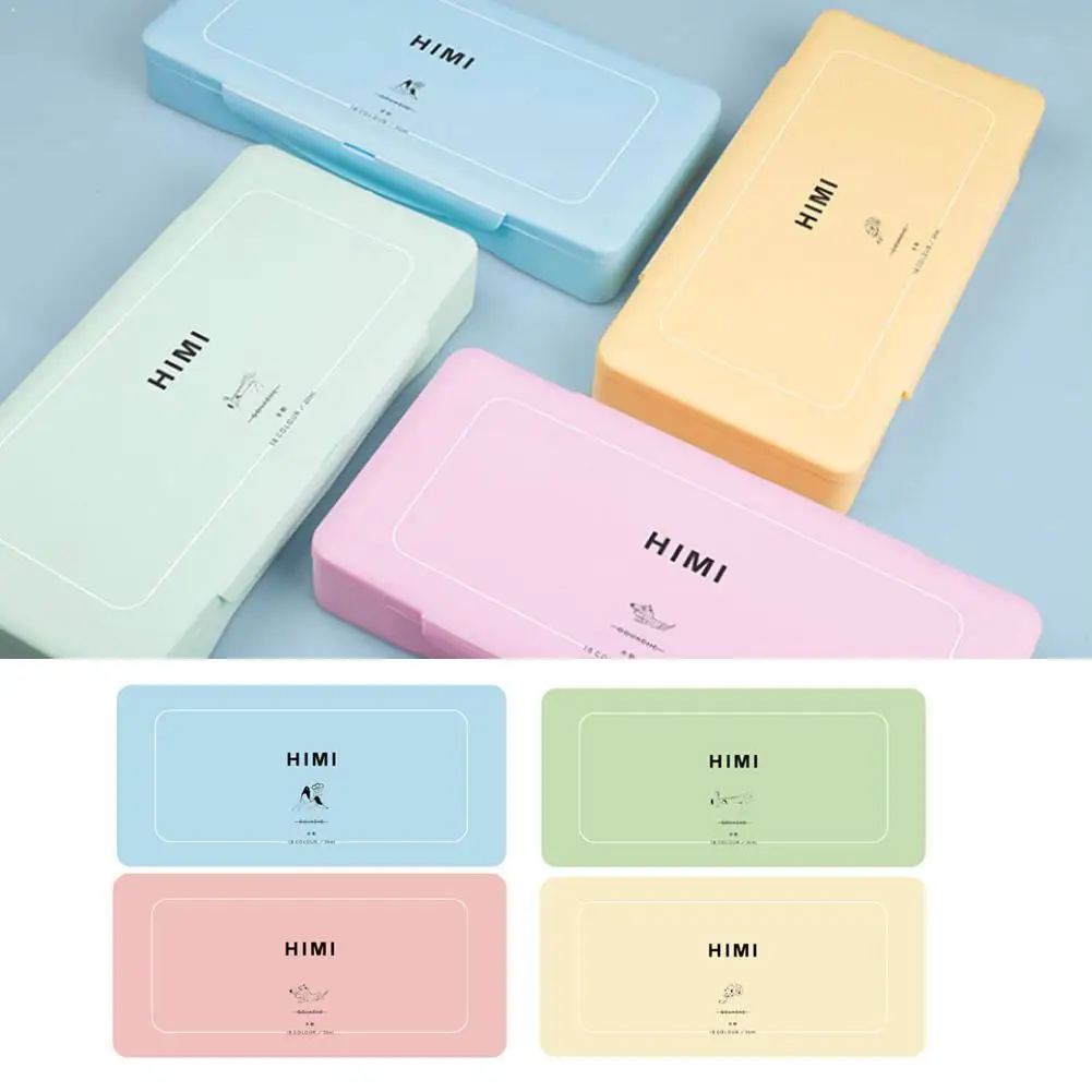 

18 Colors Gouache Paint Set 30ml Portable Case with Watercolor Gouache Non-Toxic New Palette Painting Students For Artists Y8G5