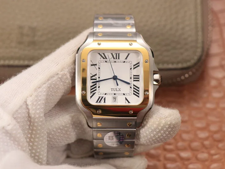

Replica Men's Watches 39.8mm size Automatic Mechanical Luxury Brand Watch Hot-sale Top-quality with a leather strap