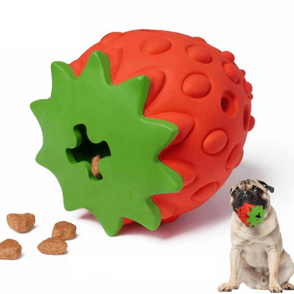 

Pet Toy Dog Chewing Teeth Clean Leaking Food Puzzle Durable Rubber Interactive Cat Toys Aggressive For Medium Large Dogs Train