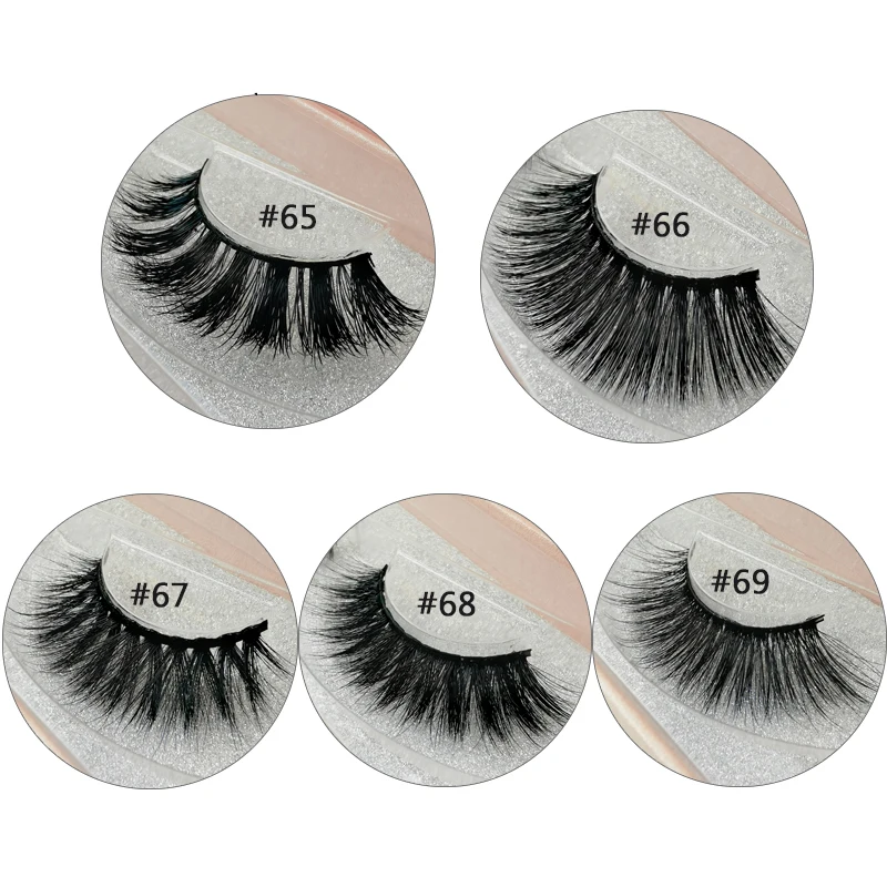 Ресницы из искусственной норки для макияжа натуральные Объемные Накладные