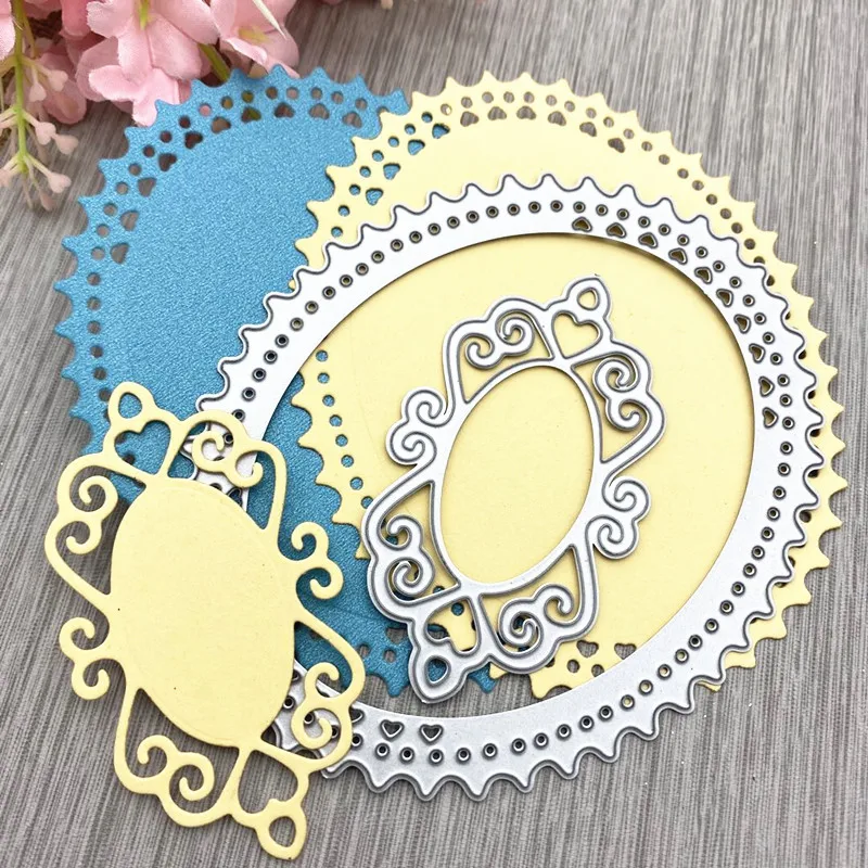 

60*98mm Lace Dies Metal Cutting Dies Scrapbook Paper Decoration Craft Knife Mould Blade Punch Stencils Dies Cut