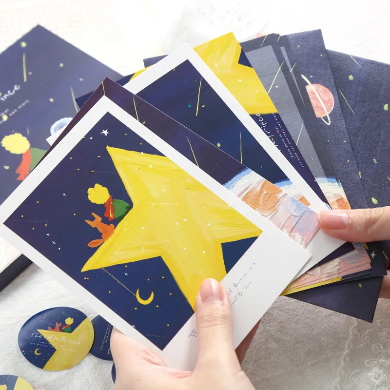 24 шт./компл. Moonrise Kingdom Series конверт открытка с надписью Le Petit Prince хранилище