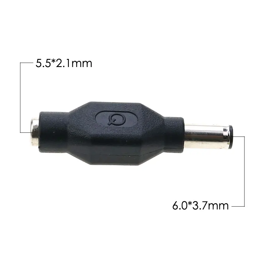 1PCS 6.0*3.7 mm Male to 5.5*2.1 Female With Pin DC AC Power Adapter Plug Connector Jack Tip Notebook Laptop For Asus - купить по