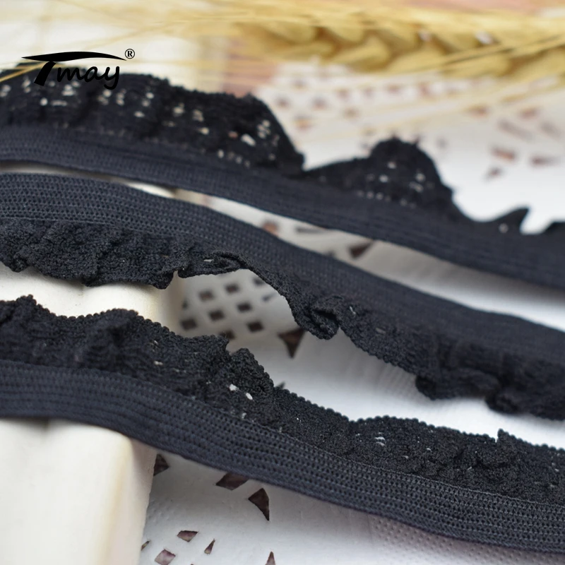 #1739 икружевные штаны резинки 8 ярдов/партия кружевной отделкой 15 мм широкий