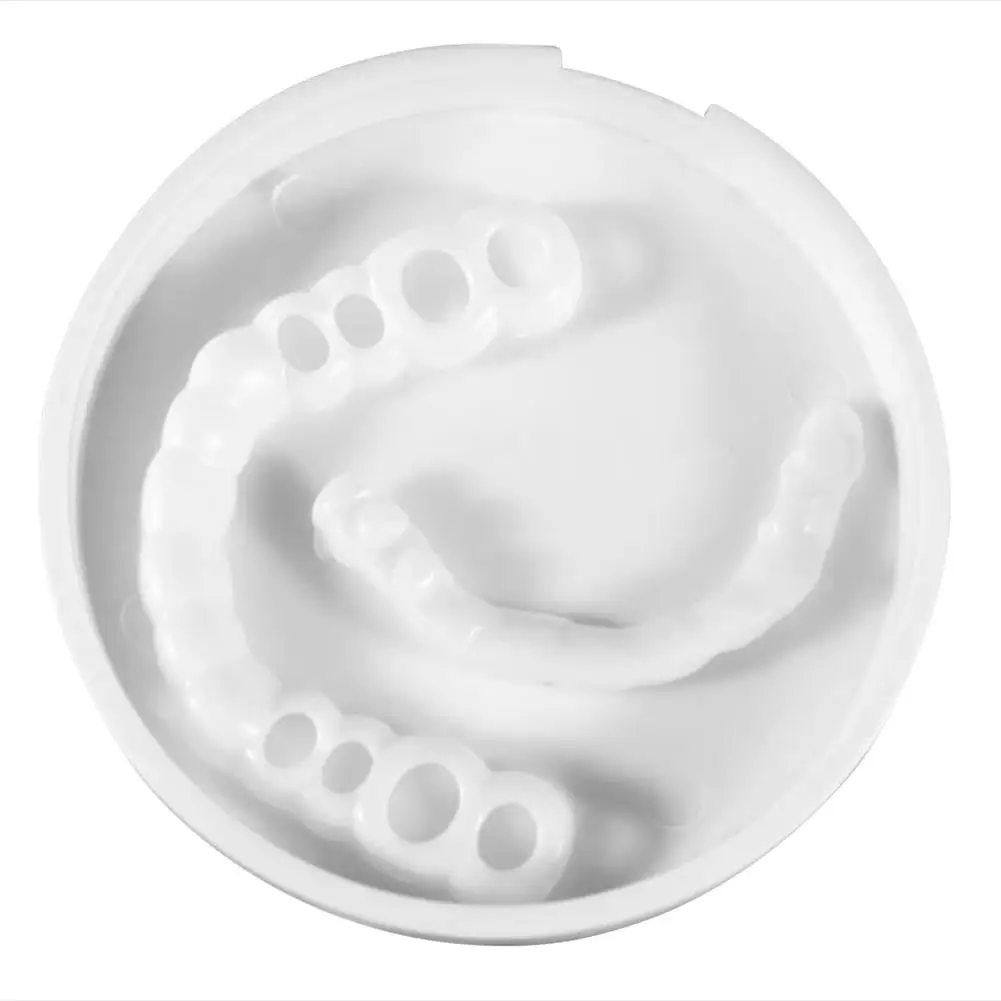 

Teeth Orthodontic Braces Reusable Simulated Upper/Lower Denture Dental Appliance Trainer Mouth Guard Tools Teeth Care 60x60x25mm