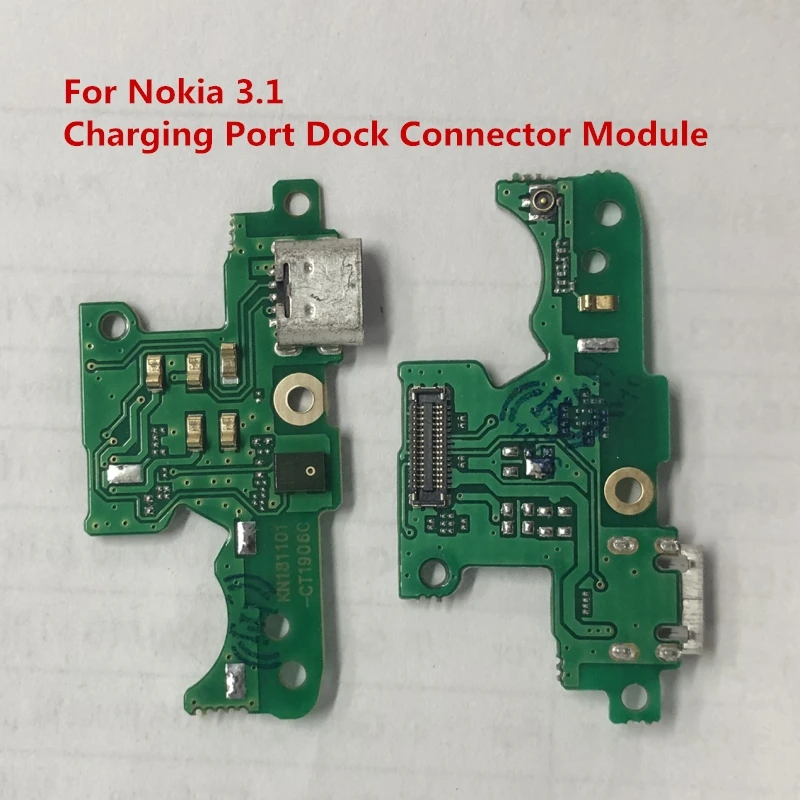 Для Nokia 3,1/3,1 Plus зарядный порт USB разъем гибкий кабель для Nokia 3,1 Plus 3,1+ модуль зарядного устройства запасные части