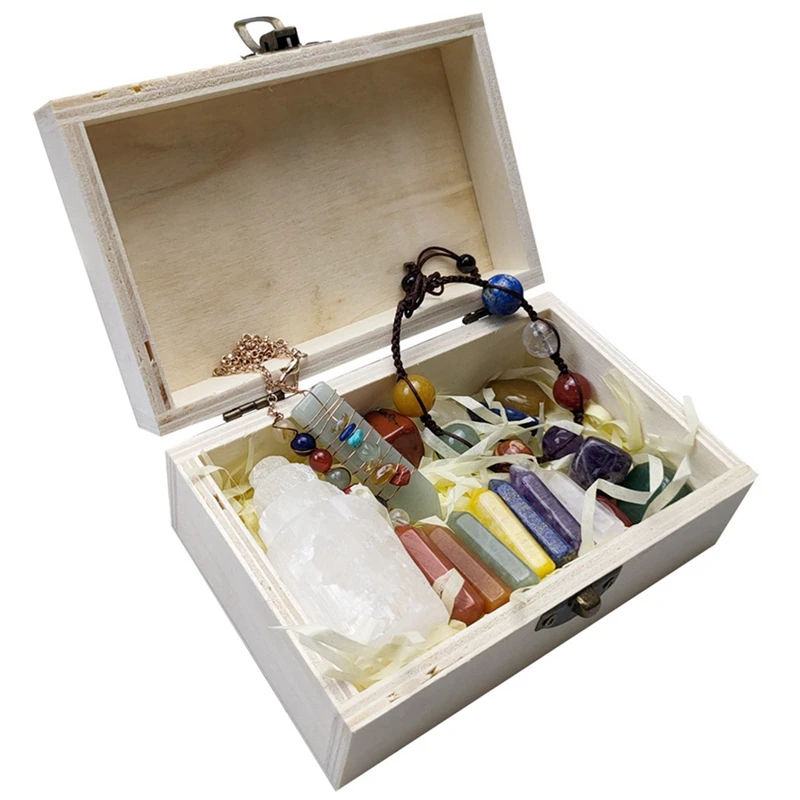 

Семь искусственных кварцевых исцеляющих кристаллов, шестиугольная колонка, штукатурка для медитации