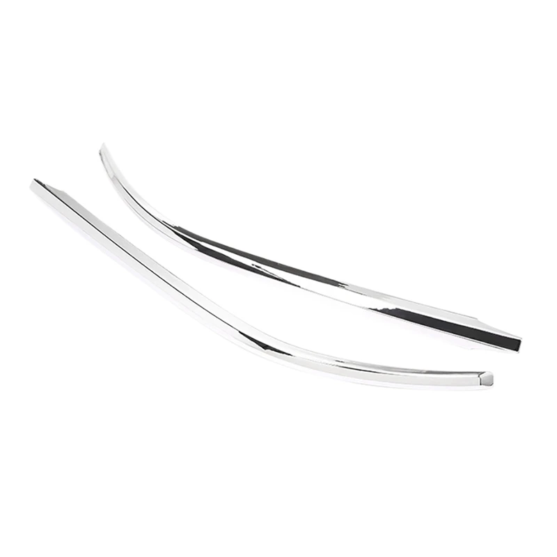 

Headlight Trim Strip Silver Light Eyebrow Silver ABS for 2018 Toyota Overbearing