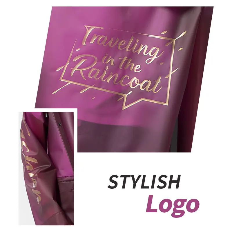 Плащ дождевик Yuding из ТПУ для мужчин и женщин пончо с модным принтом букв взрослых