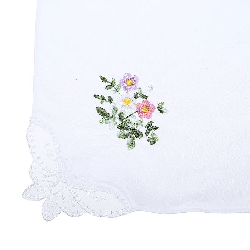 6 шт. детские кружевные бабочки с вышивкой|ladies handkerchiefs|handkerchiefs ladiesfloral handkerchiefs |