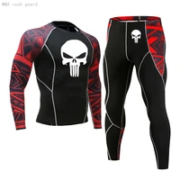 new winter long johns men thermal underwear set mens clothing winter first layer jogging skin care kits skull compression mma