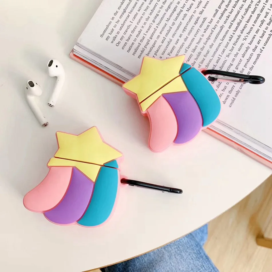 3D чехол для наушников s AirPods силиконовый с милым мультяшным щенком Apple Air Pods 2