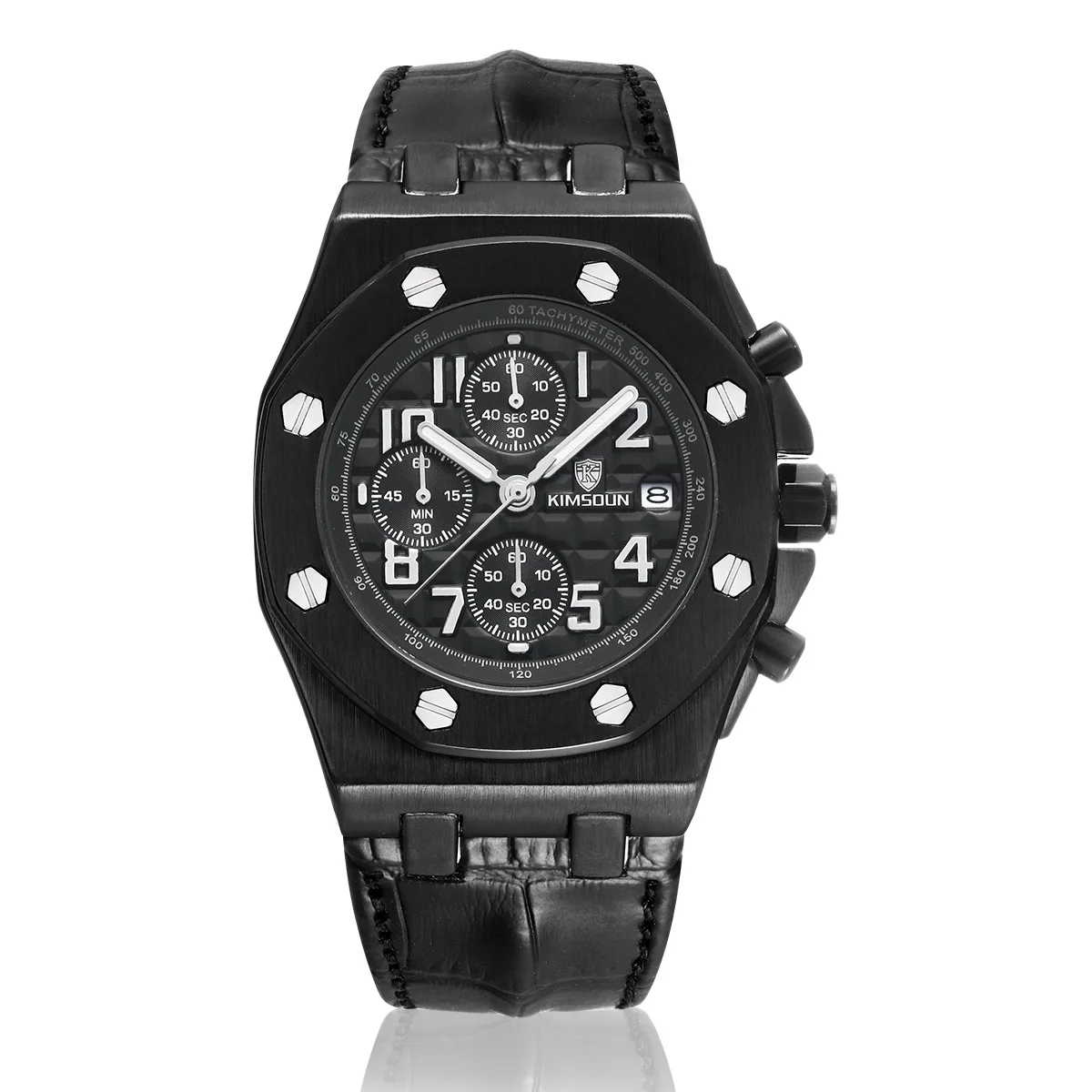 Switzerland Royal Rolexable Japan Miyota кварц часы три глаза многофункциональный синхронизации кожа водонепроницаемый календарь montre homme - Цвет: Другое