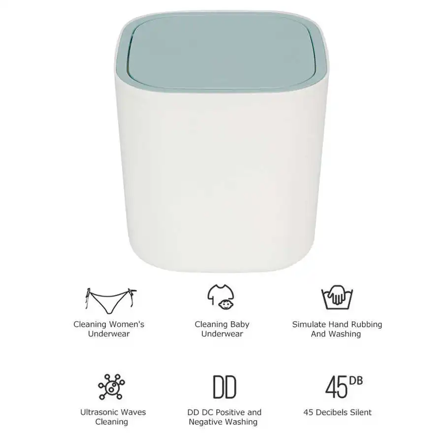Портативная мини-стиральная машина 3 8 л Бытовая мойка белья USB очиститель ткани |