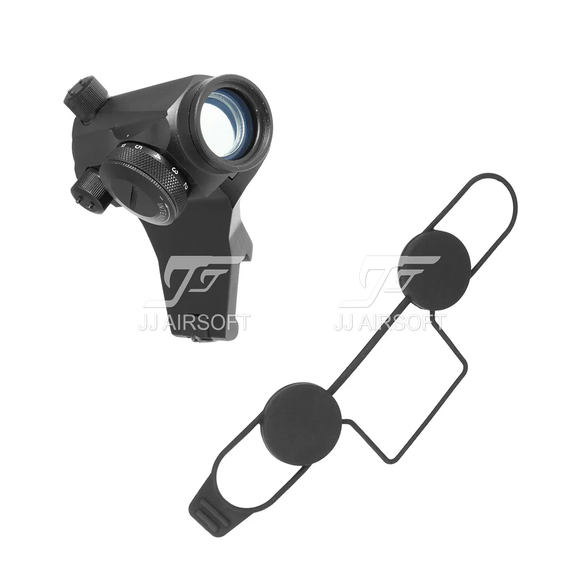 

JJ Airsoft Micro 1x24 Red Dot с 45-градусной фотографией (черный/коричневый)