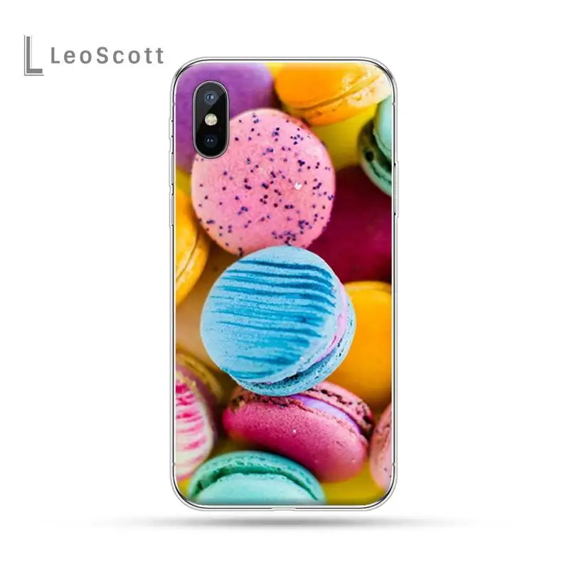 

Macron dessert pink food Phone Case for iPhone 11 12 pro XS MAX 8 7 6 6S Plus X 5S SE 2020 XR