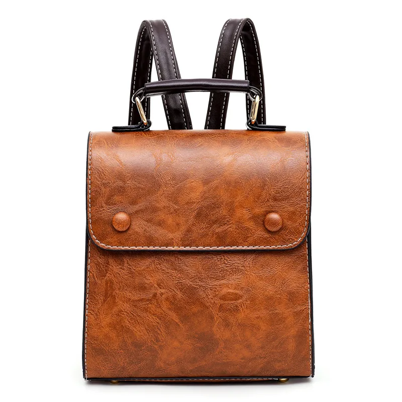 Женский кожаный рюкзак для женщин 2019 Студенческая школьная сумка маленькие